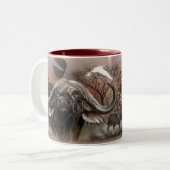 Africain Big 5 tasse à café - Cape Buffalo (Devant gauche)