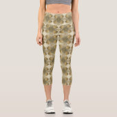 Africain ethnique Adinkra motif capri leggings (Recto)