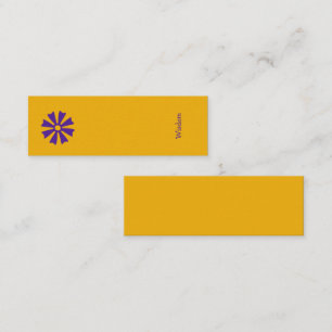 African Adinkra (Wisdom) Bladwijzer Mini Visitekaartje