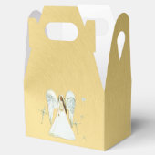 African American Angel Favor Box Bedankdoosjes (Geopend)