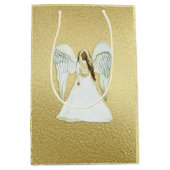 African American Angel Gift Bag Medium Cadeauzakje (Voorkant)
