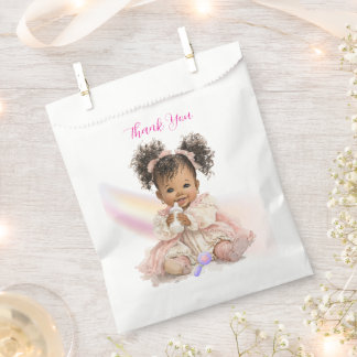 African American Baby Girl Thank You Favor Bag Bedankzakje