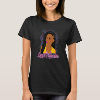 African American Black Educator Teacher With Long  T-shirt