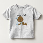 African American Boy 1st Birthday Tshirts and Gift (Devant)