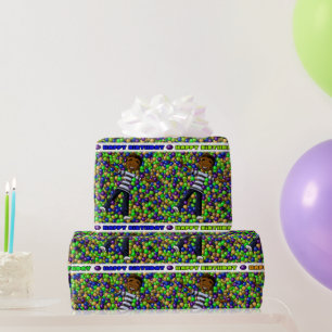 African American Boy Birthday Cadeaupapier
