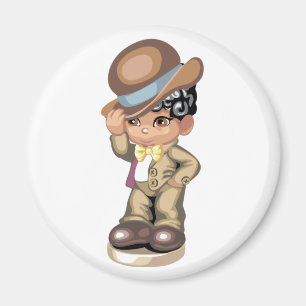 African American Boy Magnet Magneet