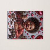 African American Boy Valentijn Puzzel (Horizontaal)