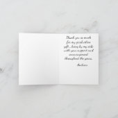 African American Boy's Graduation Carte de remerci (Intérieur)