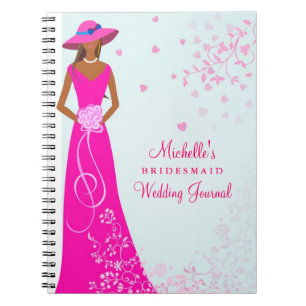 African American Bridesmaid Wedding Journal Notitieboek