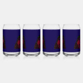 African American Cartoon Character Blikvorm Glas (Rechts)