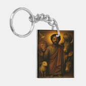 African American Christian Art Keychain (Voorkant Links)