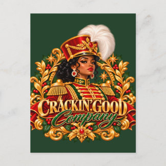 African American Christmas Black Woman Nutcracker Briefkaart