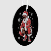 African American Christmas Pajama Xmas Afro Santa  (devant)