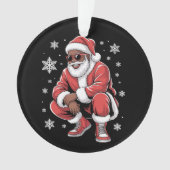 African American Christmas Pajama Xmas Afro Santa  (devant)