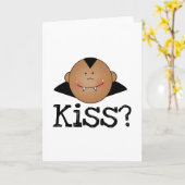 African American Dracula Kiss Kaart (Gele Bloem)