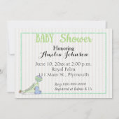 African American Ethnic Baby Boy Shower Invitation (Dos)