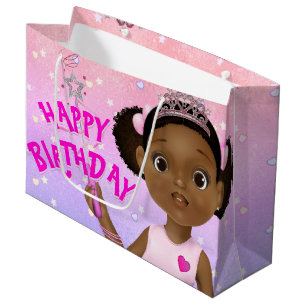 African American Fairy Princess Ballerina Groot Cadeauzakje