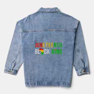 African American Freedom Black Geschiedenis Juni 1 Denim Jacket