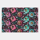 African American Girl Birthday Inpakpapier Vel (Voorkant 3)