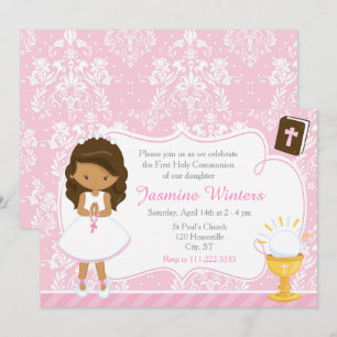 African American Girl First Community Damask Kaart