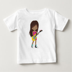 African American Girl, Rock Girl, Guitar Player
