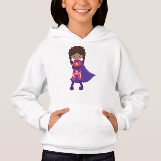 African American Girl, Superhero Girl, Cape (Devant)