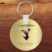 African American Gold Afstuderen Sleutelhanger (Voorkant)