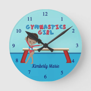 African American Gymnastics Girl Custom Gymnast Ronde Klok