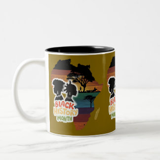 African American History Month Tweekleurige Koffiemok