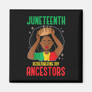 African American Juneteenth Herinnering aan mijn v Magneet