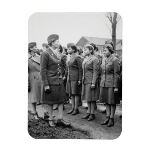 African American Kantoor Inspections Troops Magneet