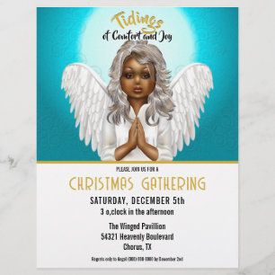 African American Praying Angel Flyer