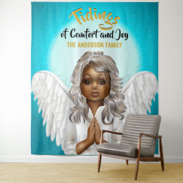 African American Praying Angel Wandkleed