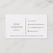 African American Praying Hands Church Visitekaartje (Achterkant)