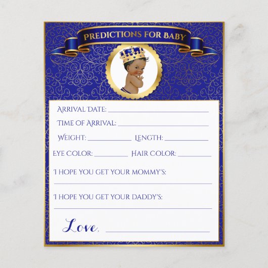 African American Prince Advice Predictions Blue (Voorkant)