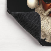 African American Santa Christmas Pajama Cool Black Muismat (Hoek)