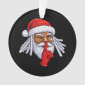 African American Santa Claus Christmas Party Decor (devant)