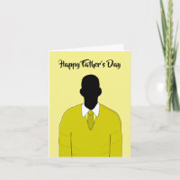 African American Suit & Stropdas Happy Vaderdag