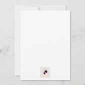 African American Vrijgezellenfeest Garden Invitati Kaart (Achterkant)