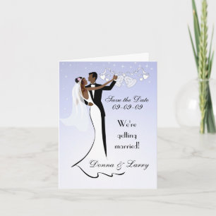 African American Wedding Enregistrer la carte de l