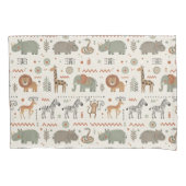 African Animal Parade Tribal Style ID1262 Kussensloop (Voorkant)