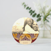 African Ankara Kitenge Save the Date (Staand voorkant)