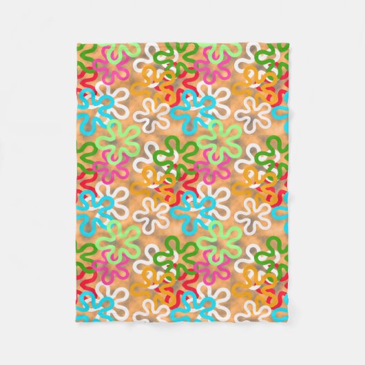 African Ankara Pattern Design Fleece Deken (Voorkant)