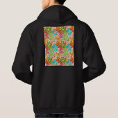 African Ankara Pattern Design Hoodie (Achterkant)