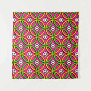 African Art: Naadloos Abstract Afbeelding Wandkleed