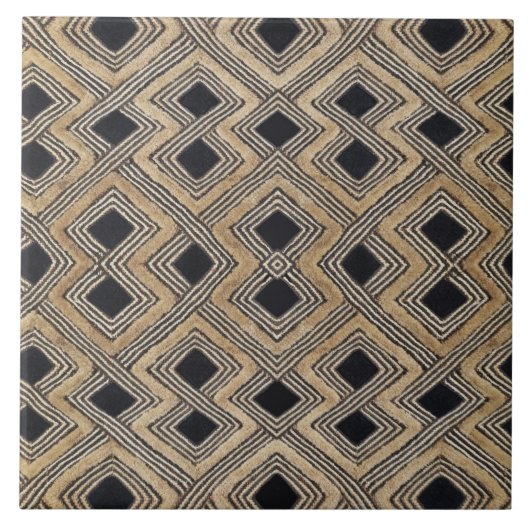 African BaKuba Tegeltje (Voorkant)