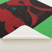 African Beastmaster Queen Sherpa Blanket Deken (3/4)