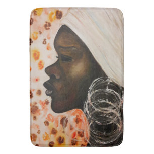 African Beauty Vrouw Badmat