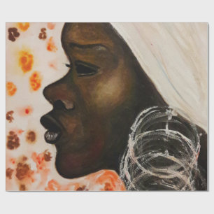 African Beauty Vrouw Verpakking Papier