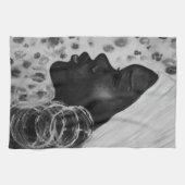 African Beauty Woman Serviette de cuisine (Horizontal)